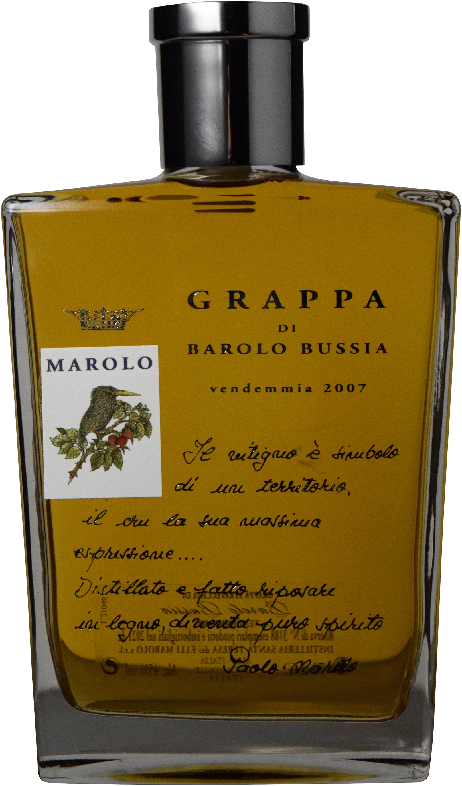 グラッパ･ディ･バローロ ブッシア 35周年記念ボトル