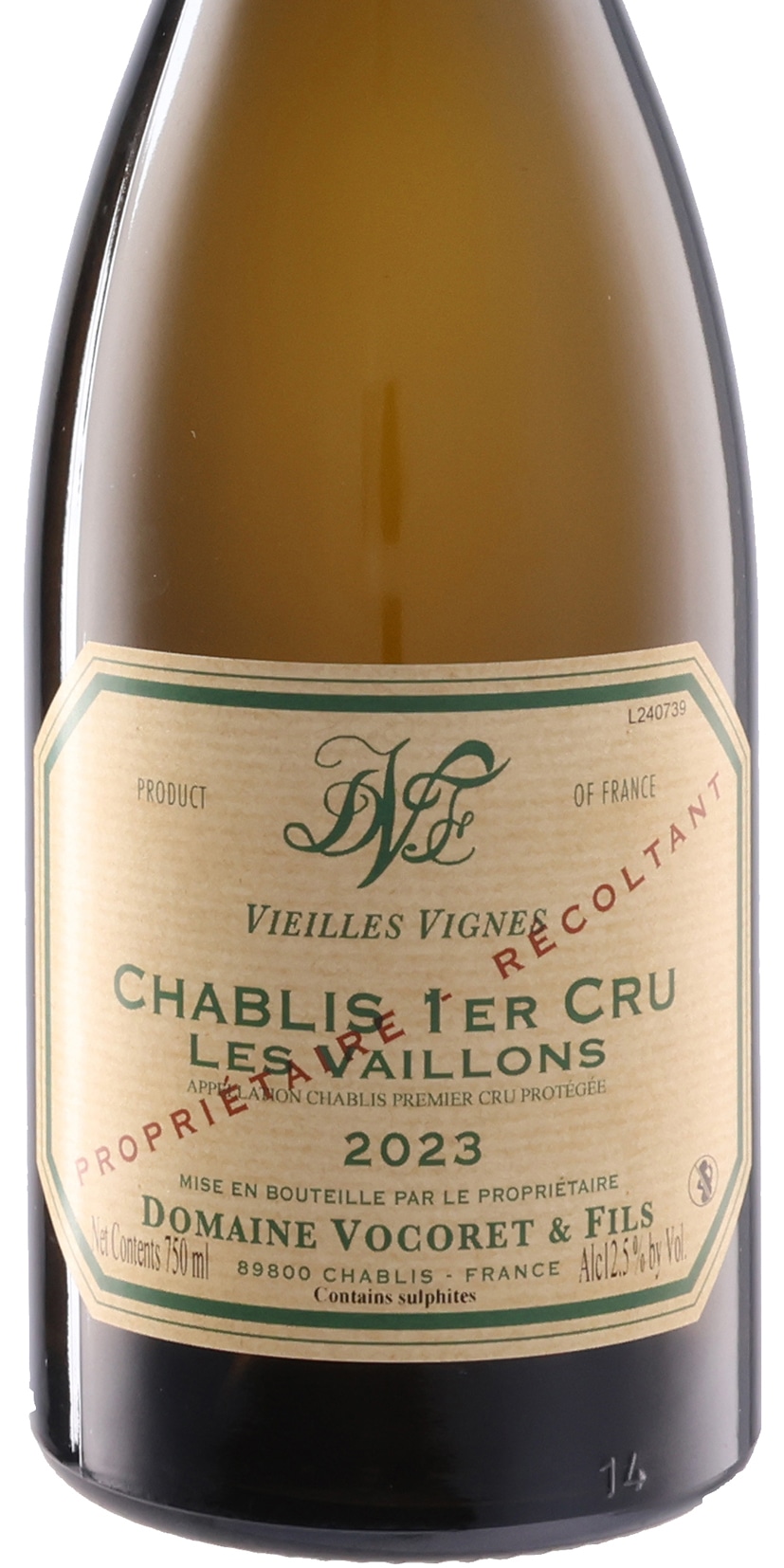 シャブリ プルミエ・クリュ ヴァイヨン ヴィエイユ・ヴィーニュ 2023