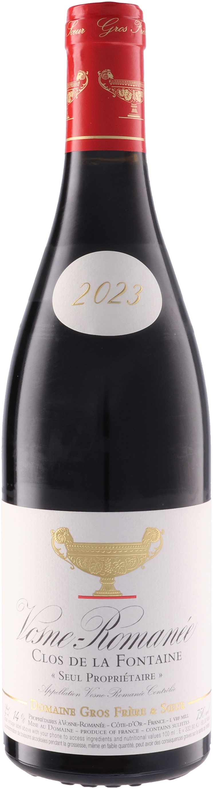 ヴォーヌ・ロマネ クロ・ド・ラ・フォンテーヌ 2023