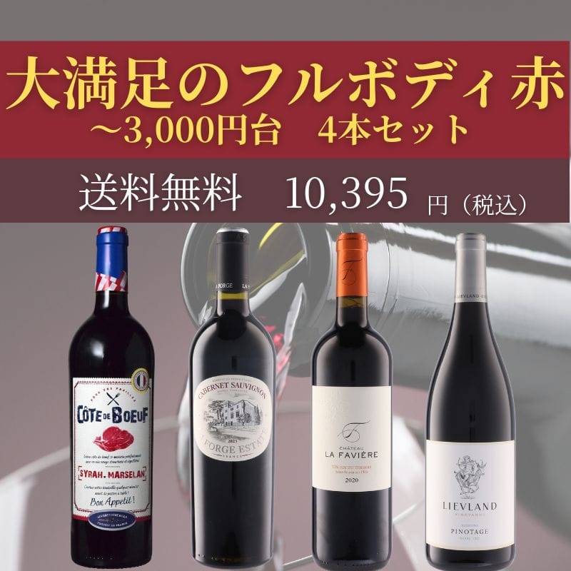 おすすめフルボディ赤ワインセット ～3000円台