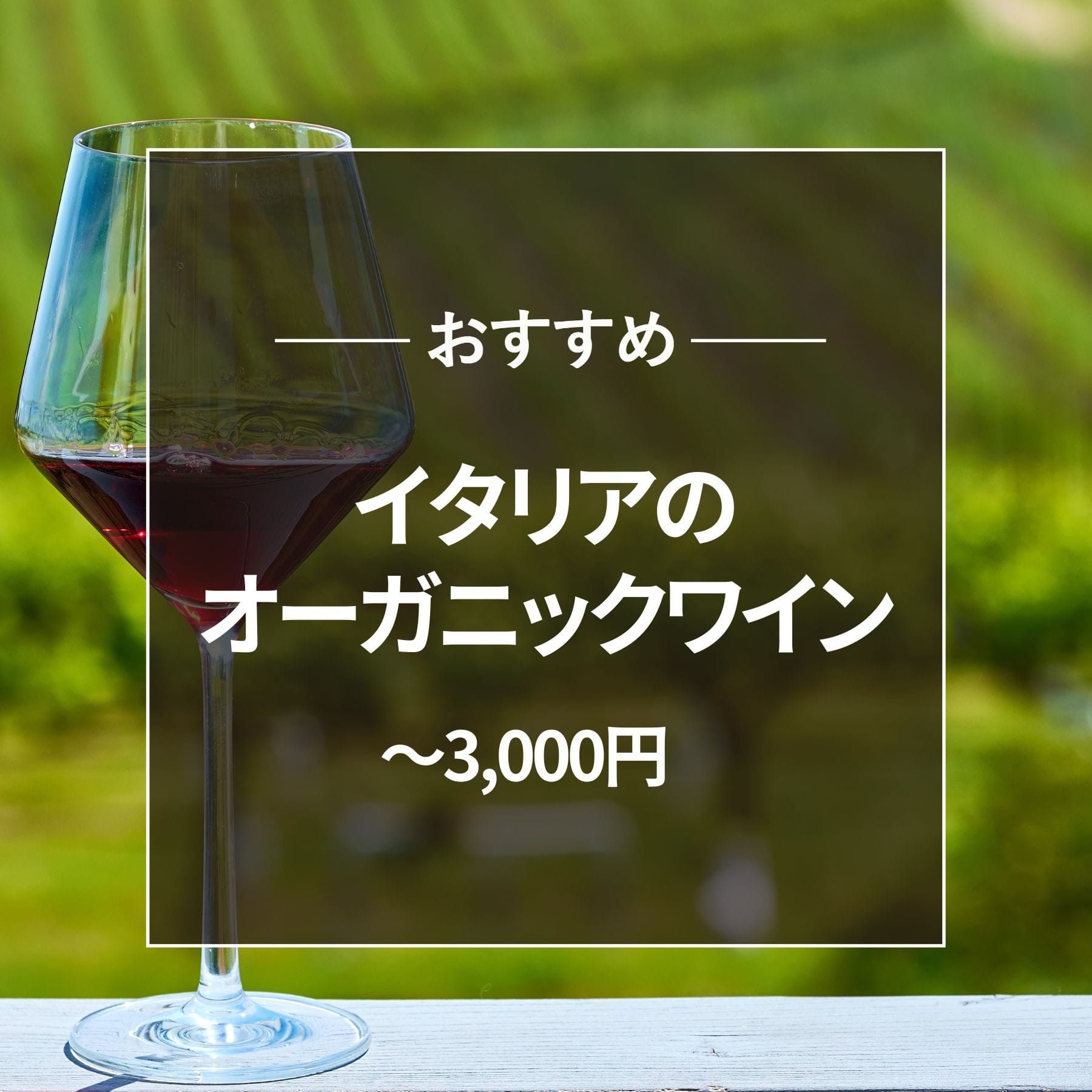 おすすめ イタリアのオーガニックワイン 3000円以下