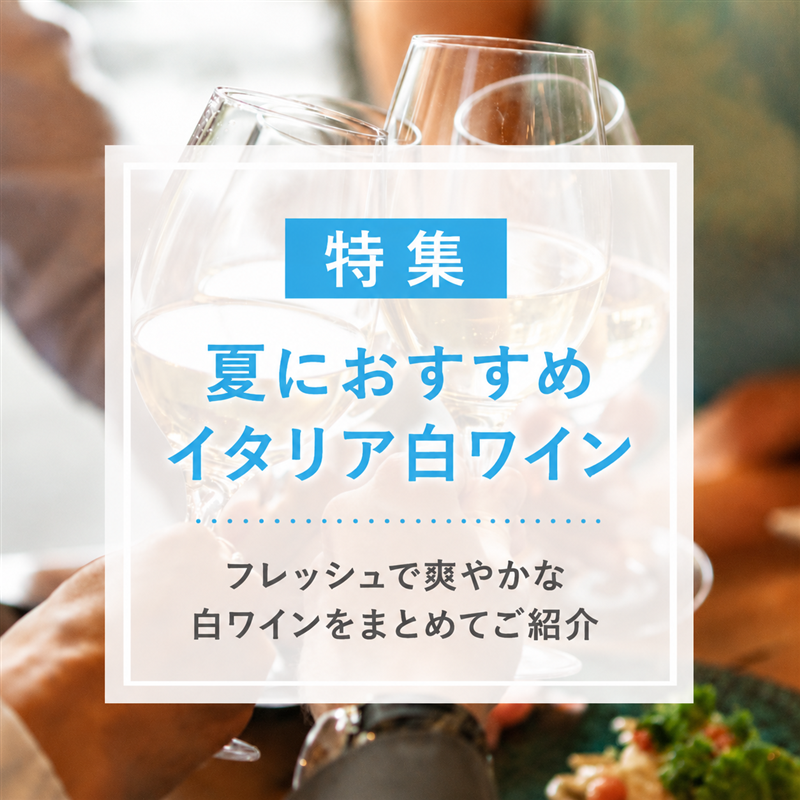 夏におすすめ イタリア白ワイン特集